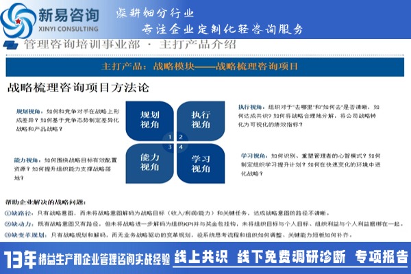 企業(yè)戰(zhàn)略規(guī)劃梳理咨詢項(xiàng)目概述——新易咨詢(圖1)